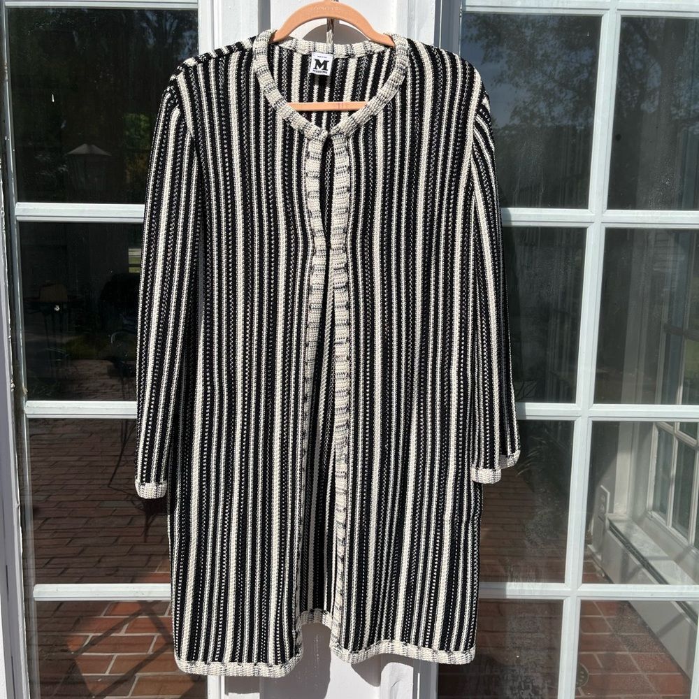 Missoni Striped Knit Long Duster Cardigan Jacket